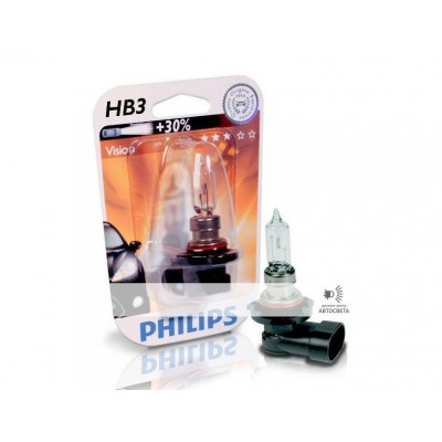 Галогеновая лампа Philips HB3 Vision +30% блистер